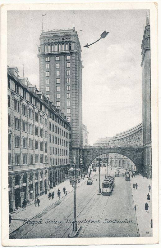 Postkaart. Stockholm. Albumis HM 7956.