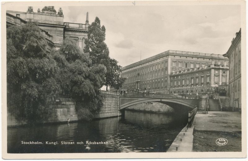 Postkaart. Stockholm. Albumis HM 7956.