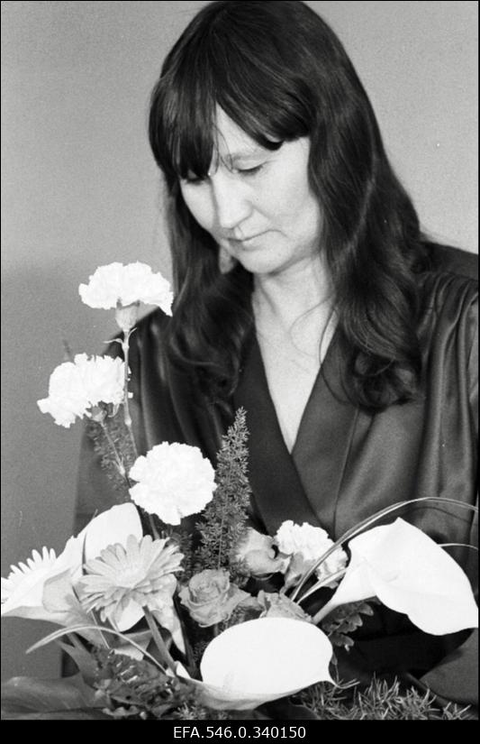 Graafik Aili Vint oma 50. juubelil.