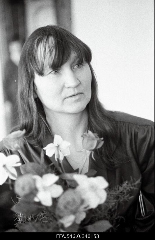 Graafik Aili Vint oma 50. juubelil.