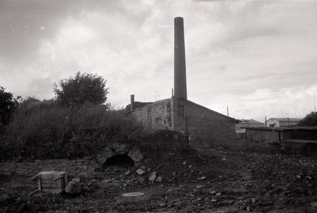 The ruins of the building in Narva city, Ida-Viru county, Narva city