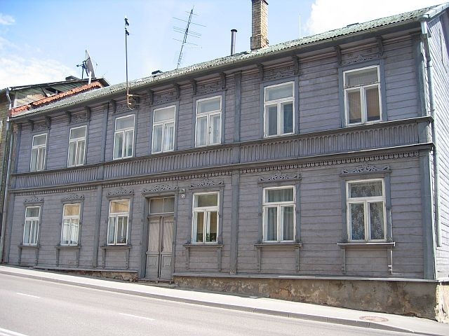 Wooden house in Tartu Narva mnt. 121, 19th century.
