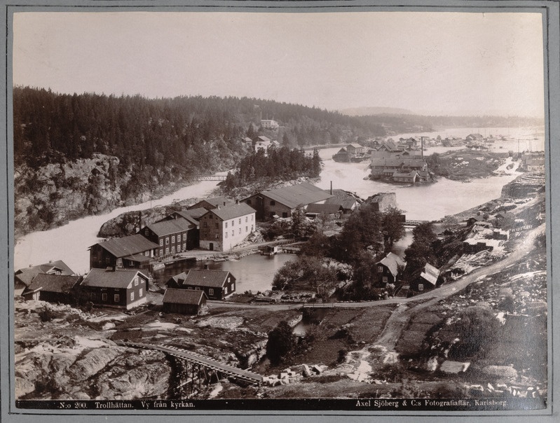 Trollhättan, vaade kirikust.