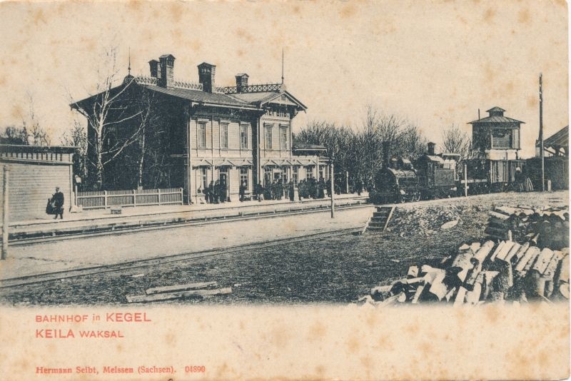 Postkaart Keila raudteejaam ca 1900