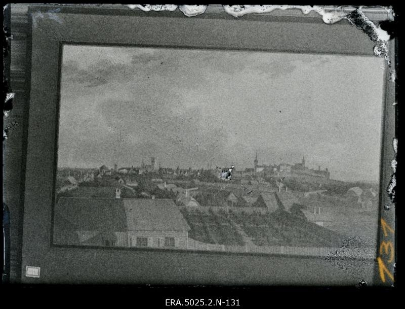 Tallinn. Linnavaade. Repro Johannes Hau maalist