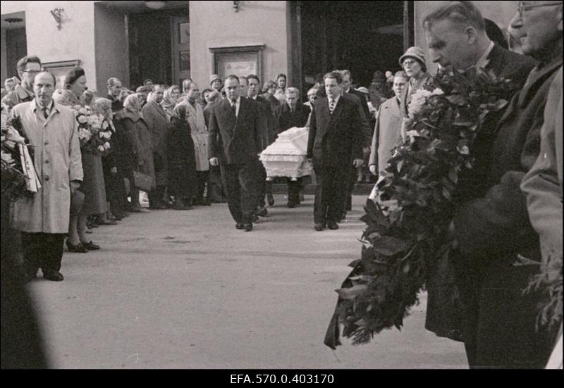 Helilooja Enn Võrgu matusetalitus.