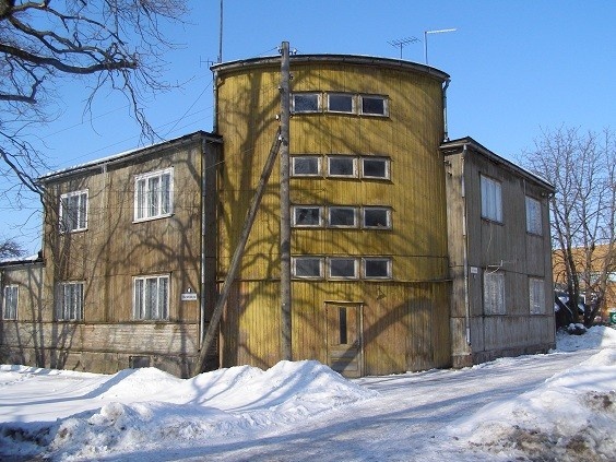Woodworking functionalist residential buildings in the gardening city of Uueveski Viljandi county Viljandi town of Uueveski