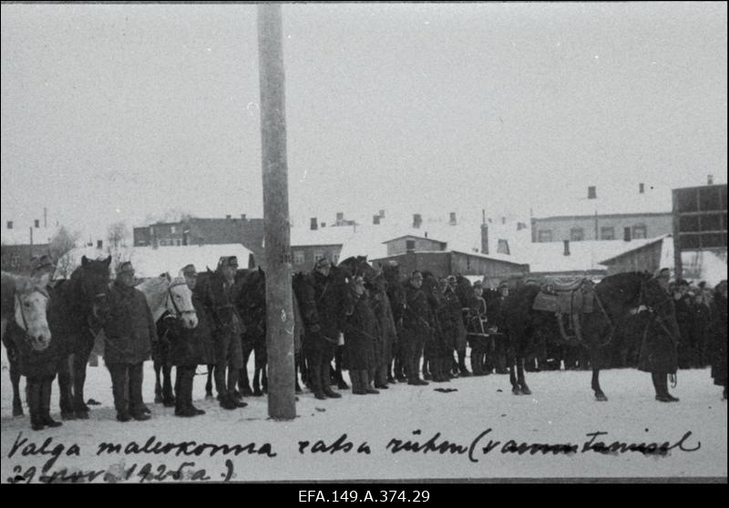 Kaitseliidu Valga Malev. Õppused, ülevaatused, paraadid.