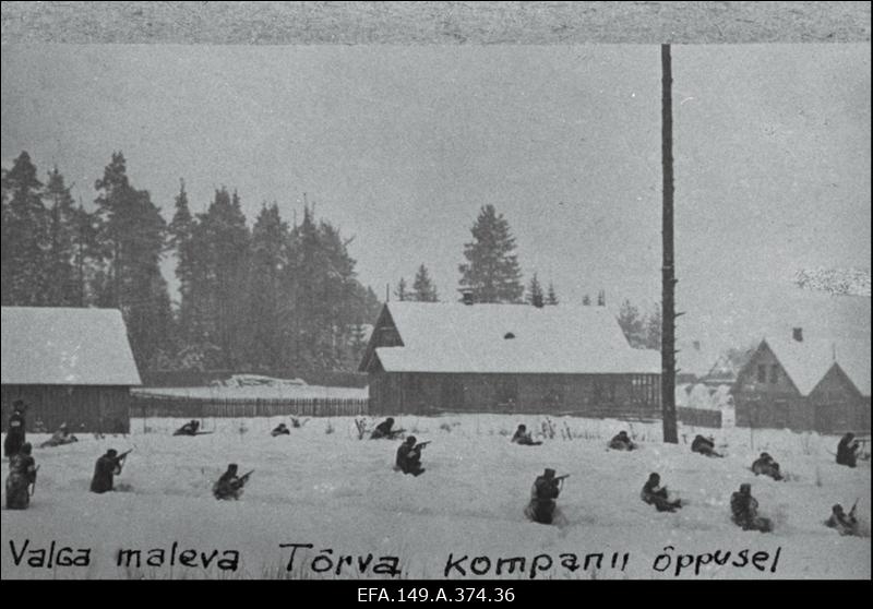 Kaitseliidu Valga Malev. Õppused, ülevaatused, paraadid.