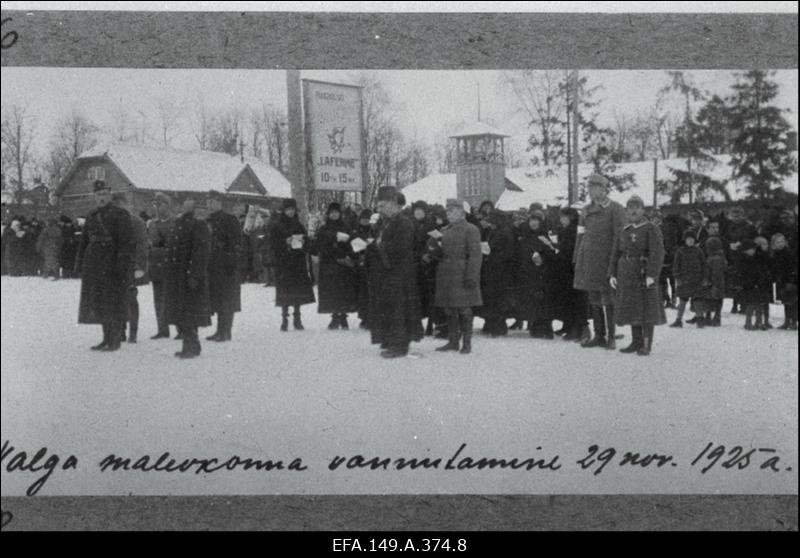 Kaitseliidu Valga Malev. Õppused, ülevaatused, paraadid.