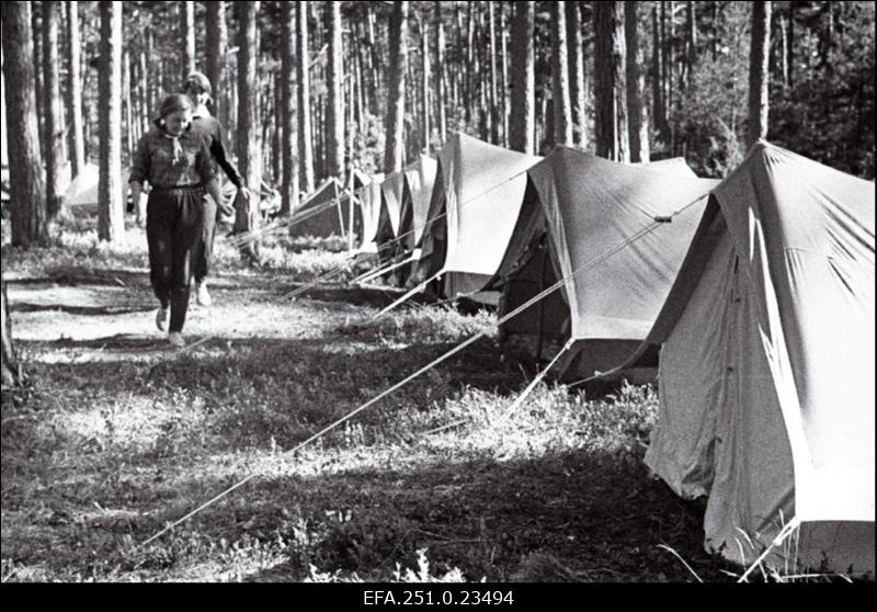 Telklaager Keila-Joal vabariikliku kommunistlike noorte IV kokkutulekul.