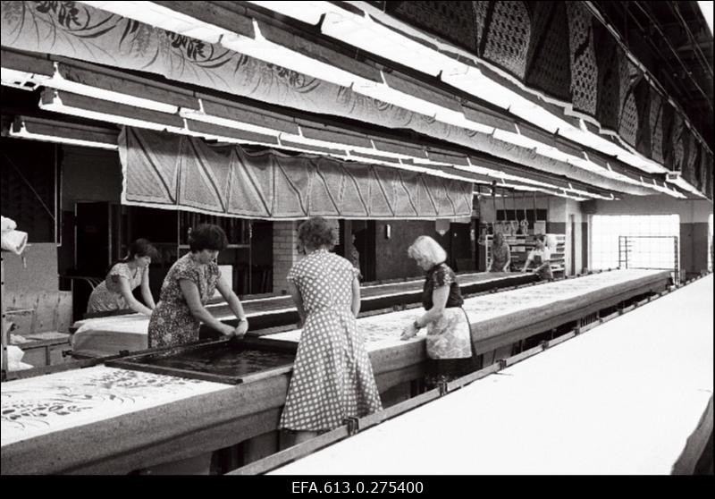 "Tekstiil" eesrindlane, tööruumid.