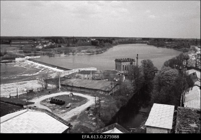 Vaade Pärnu jõele Sindi paisu kohal.