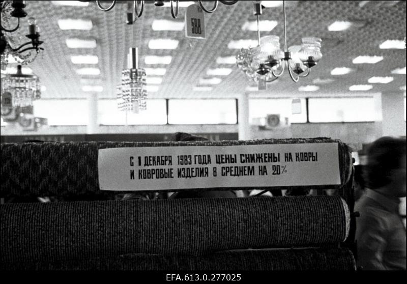 "Mistra" vaipade müük Leningradis.