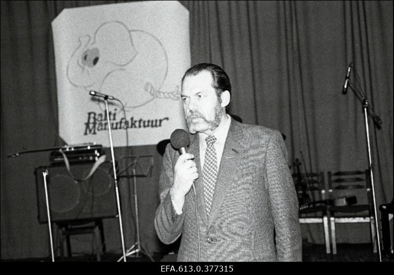 J. Tombi nimelise Kultuuri Palees Balti Manufaktuuri kutsevaliku päev.