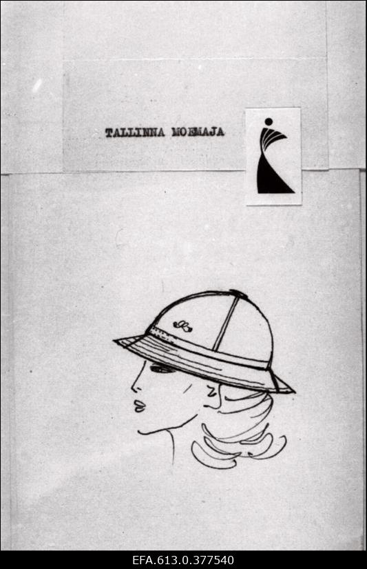 Suveniirmütside kavandid (Tallinna Moemaja kavandid). Johannes Tilga tellimus.