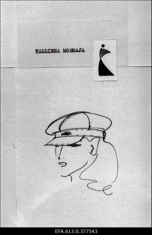 Suveniirmütside kavandid (Tallinna Moemaja kavandid). Johannes Tilga tellimus.