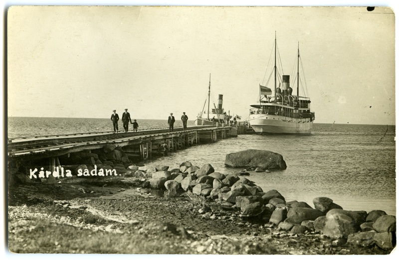 Steam ships "Dagmar" and "Solid" in Kärdla port