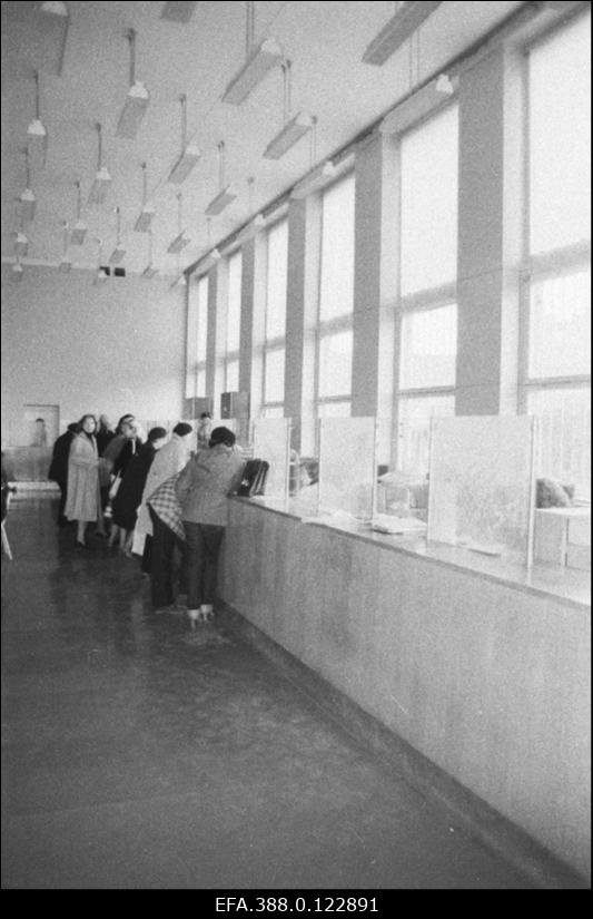 NSVL Riigipanga Viljandi Osakonna hoone sisevaade.