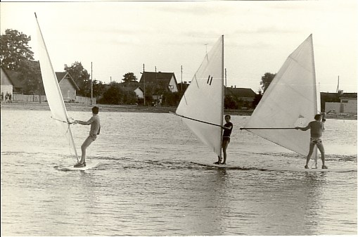 foto, veepidu Paide tehisjärvel 1983.a.
