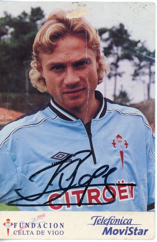 Jalgpallur Valeri Karpini autogrammiga postkaart