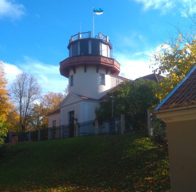 Vaade Tartu tähetornile Toomemäel rephoto