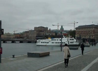 7174. Stockholm. Kongle. Operan sedd från Blasieholmen rephoto