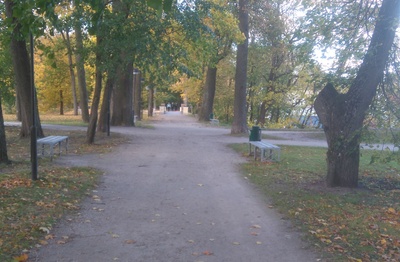 Toomemägi: allee, taga Inglisild. Tartu, 1880-1890. rephoto