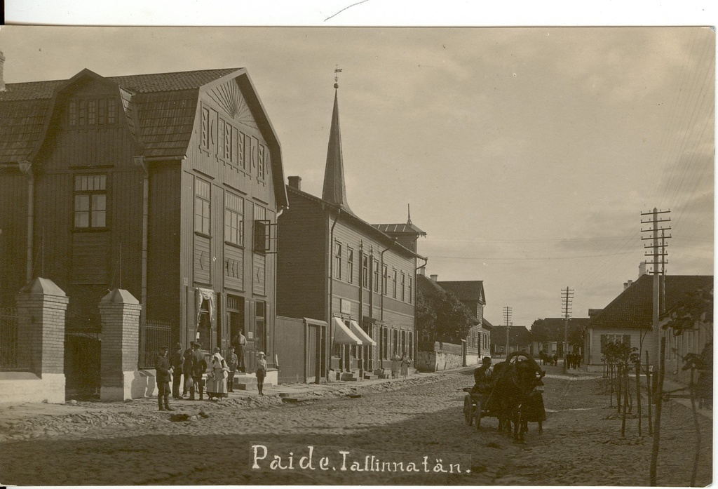 foto, Paide Tallinna tänav 1920-ndate esimesel poolel