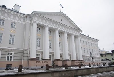 Main building of the University of Tartu, view. Architect Johann Wilhelm Krause rephoto