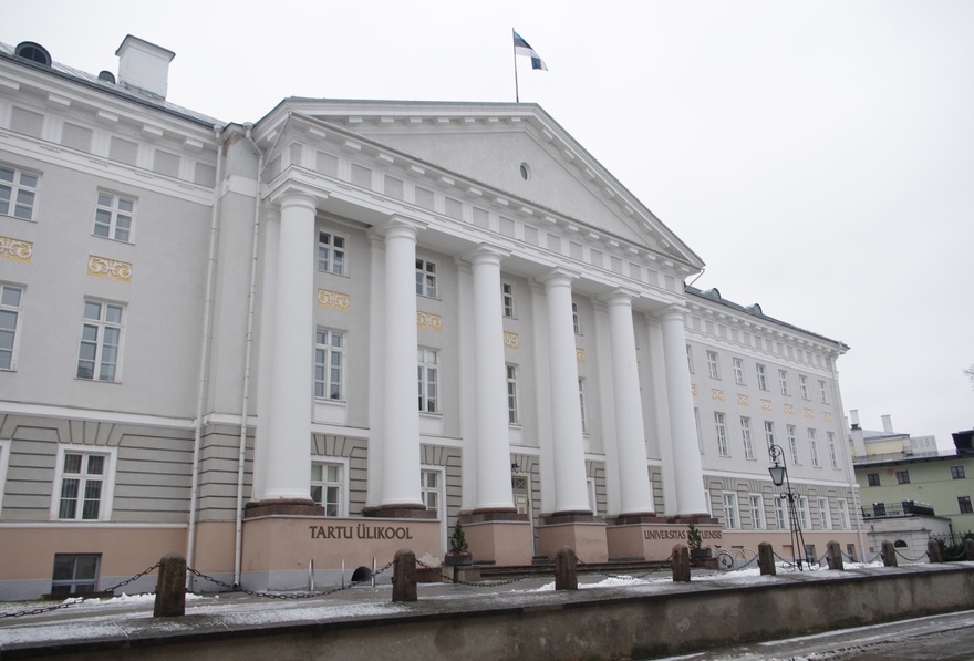 Main building of the University of Tartu, view. Architect Johann Wilhelm Krause rephoto