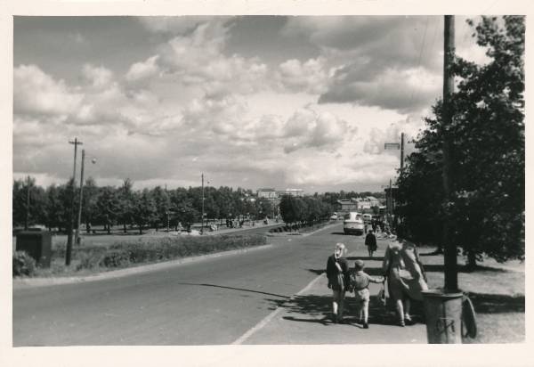 Tartu linnavaade. Uueturu (Vanemuise) tn. 1963.a.
