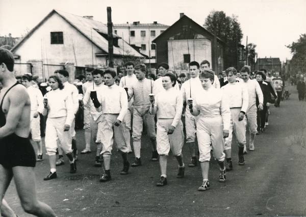 Tartu II spordimängud. Rongkäik. 1965.a.