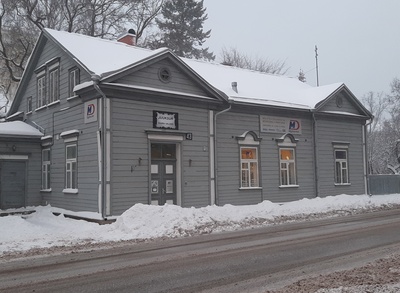 Vaade Tartule Isamaasõja ajal. Vanemuise tn. rephoto