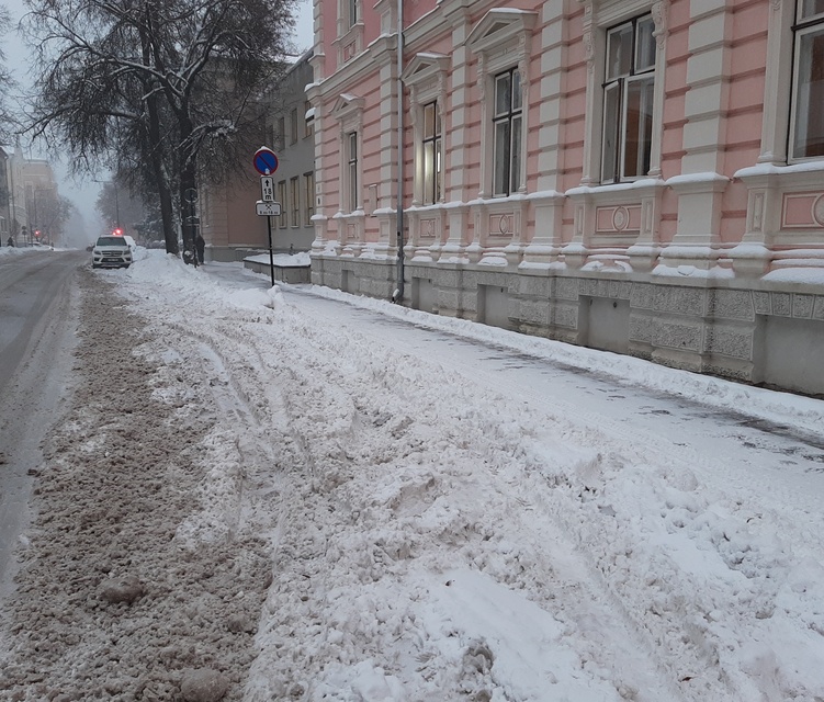 Employees of the University of Tartu on the street of Garden (Vanemuise) in the digging of the grave for water stuff rephoto