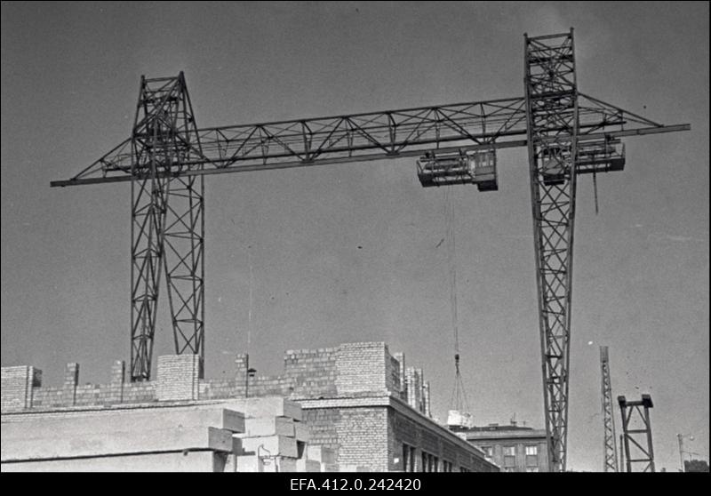 "Eesti Kaabli" hoone ehitus Narva maanteel.