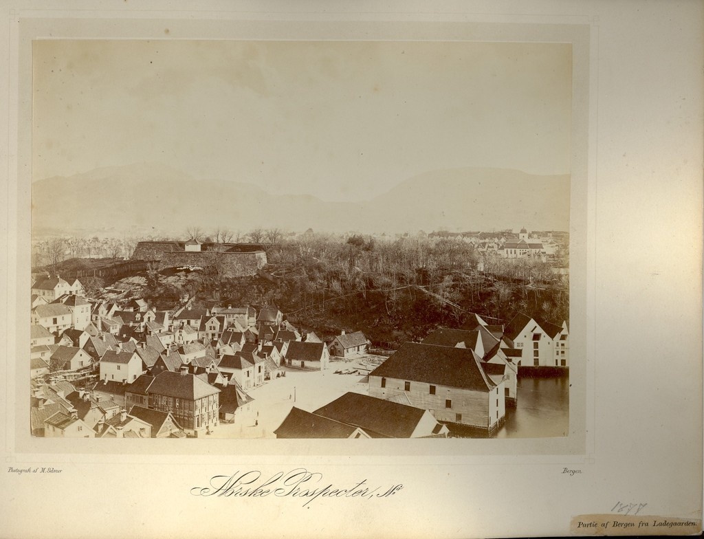 Vaade Bergenile Norras 1877.a.