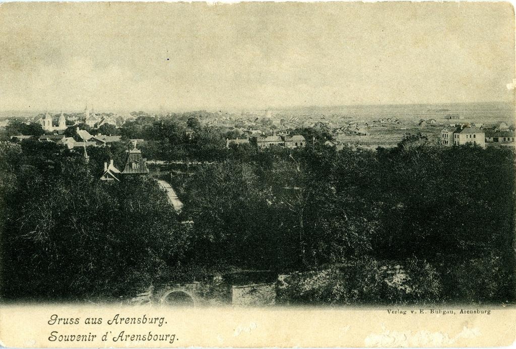 View of Kuressaare Castle from Fortress Tower