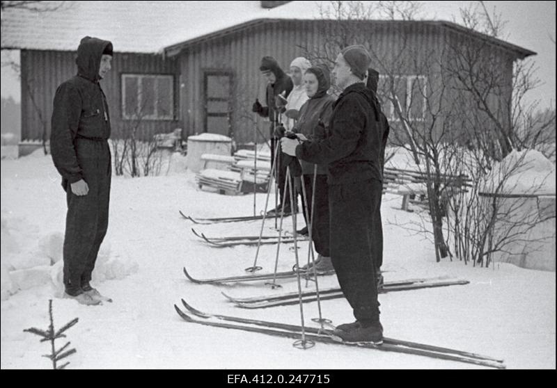 NSV Liidu suusatamise meistrivõistluste ajal Otepääl.