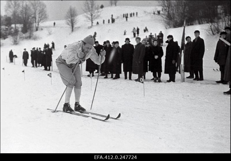 NSV Liidu suusatamise meistrivõistluste ajal Otepääl.