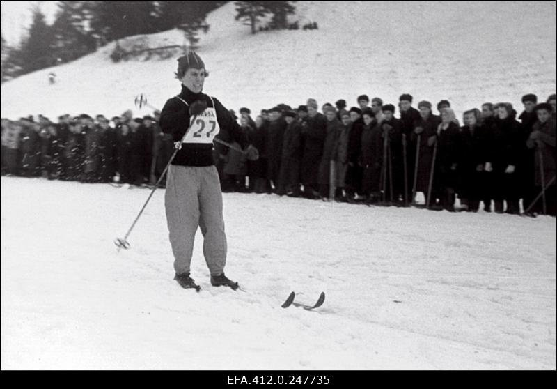 NSV Liidu suusatamise meistrivõistluste ajal Otepääl.