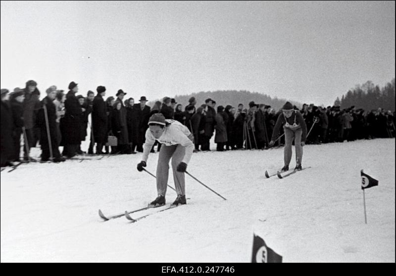 NSV Liidu suusatamise meistrivõistluste ajal Otepääl.