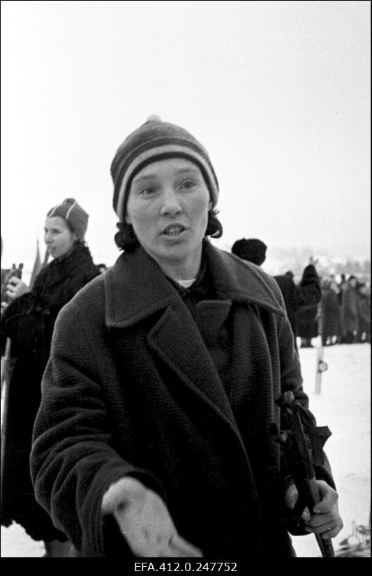 NSV Liidu suusatamise meistrivõistluste ajal Otepääl.