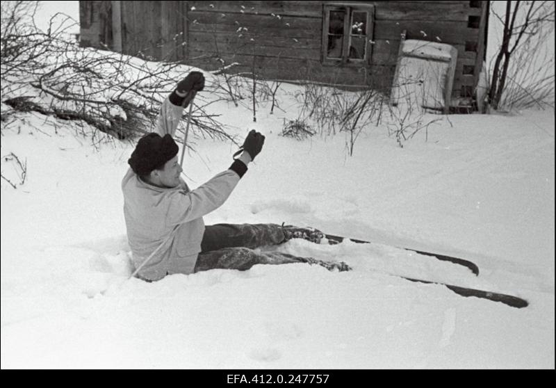 NSV Liidu suusatamise meistrivõistluste ajal Otepääl.