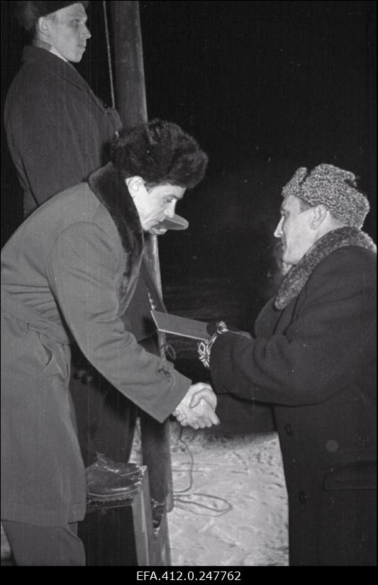 NSV Liidu suusatamise meistrivõistluste ajal Otepääl.