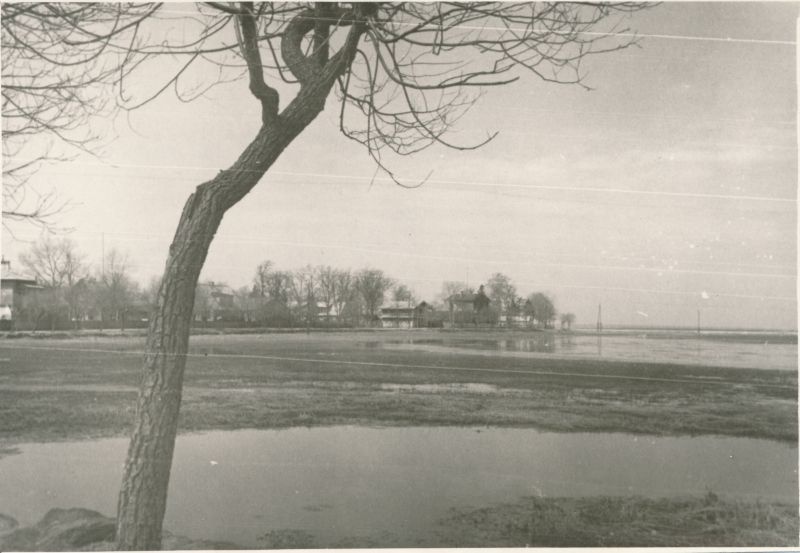 Foto. Vaade Haapsalu Väiksele Viigile Vaikselt Kaldalt. Kevad 1960. Fotogr. R. Kalk.