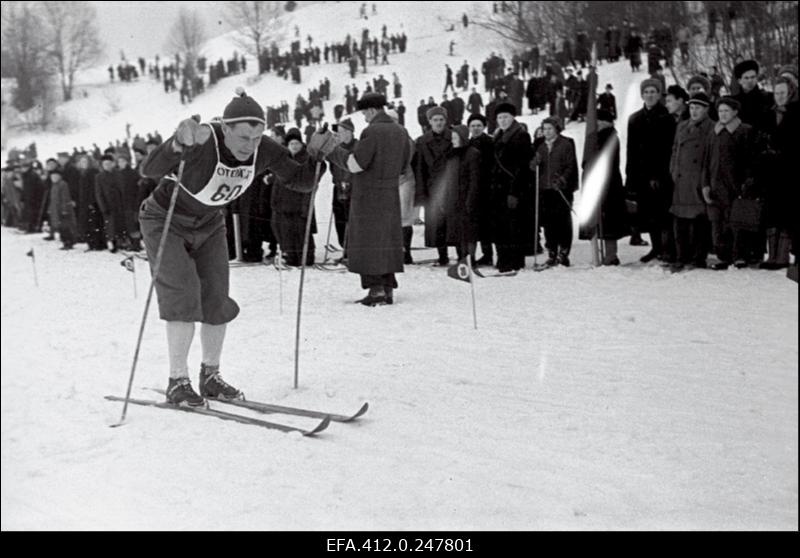 NSV Liidu suusatamise meistrivõistluste ajal Otepääl.