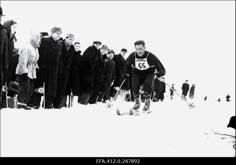 NSV Liidu suusatamise meistrivõistluste ajal Otepääl.