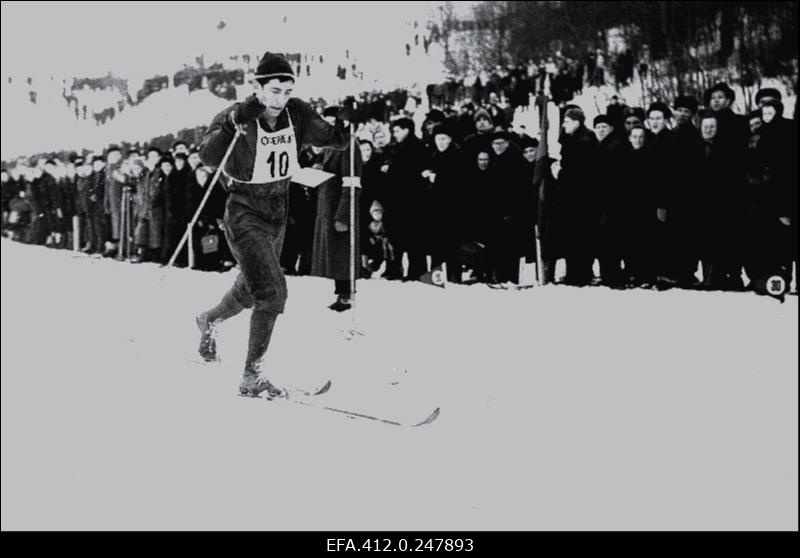 NSV Liidu suusatamise meistrivõistluste ajal Otepääl.