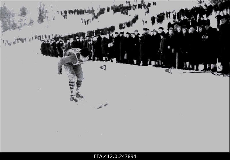 NSV Liidu suusatamise meistrivõistluste ajal Otepääl.